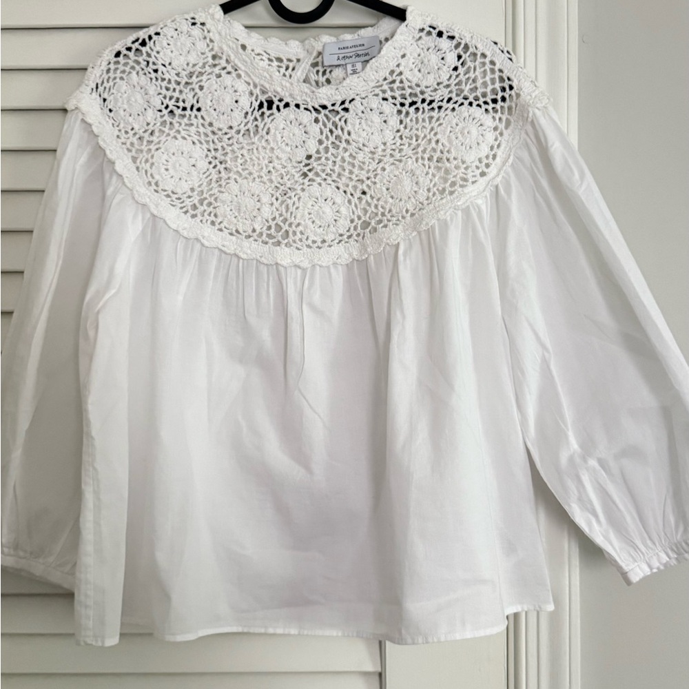 & Other Stories White Crochet Top